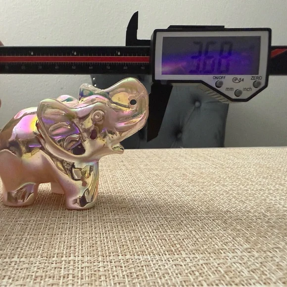 Angel Aura Quartz Crystal Elephant Positive Healing Energy - Picture 6 of 8